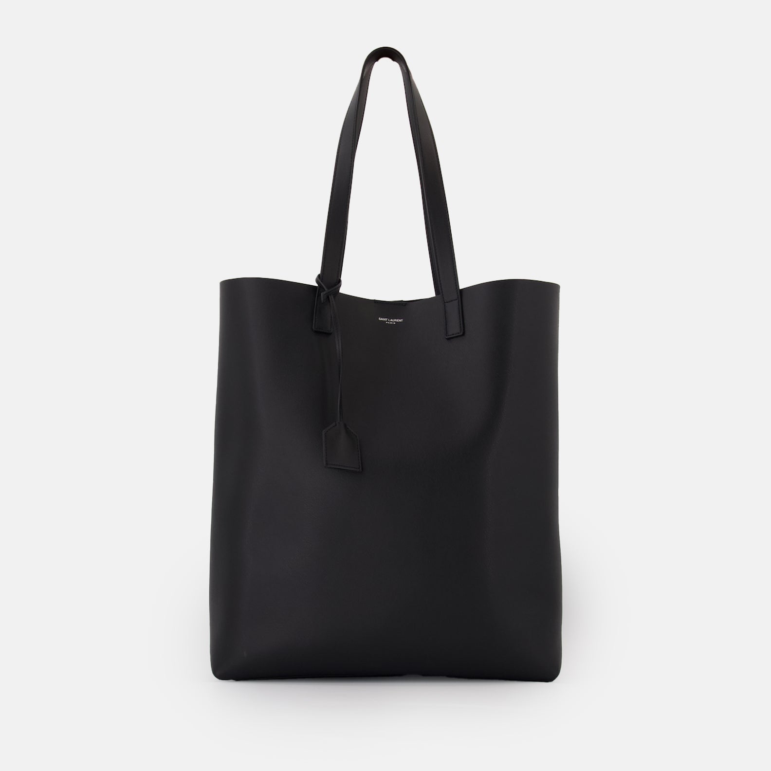 Leather shopping bag