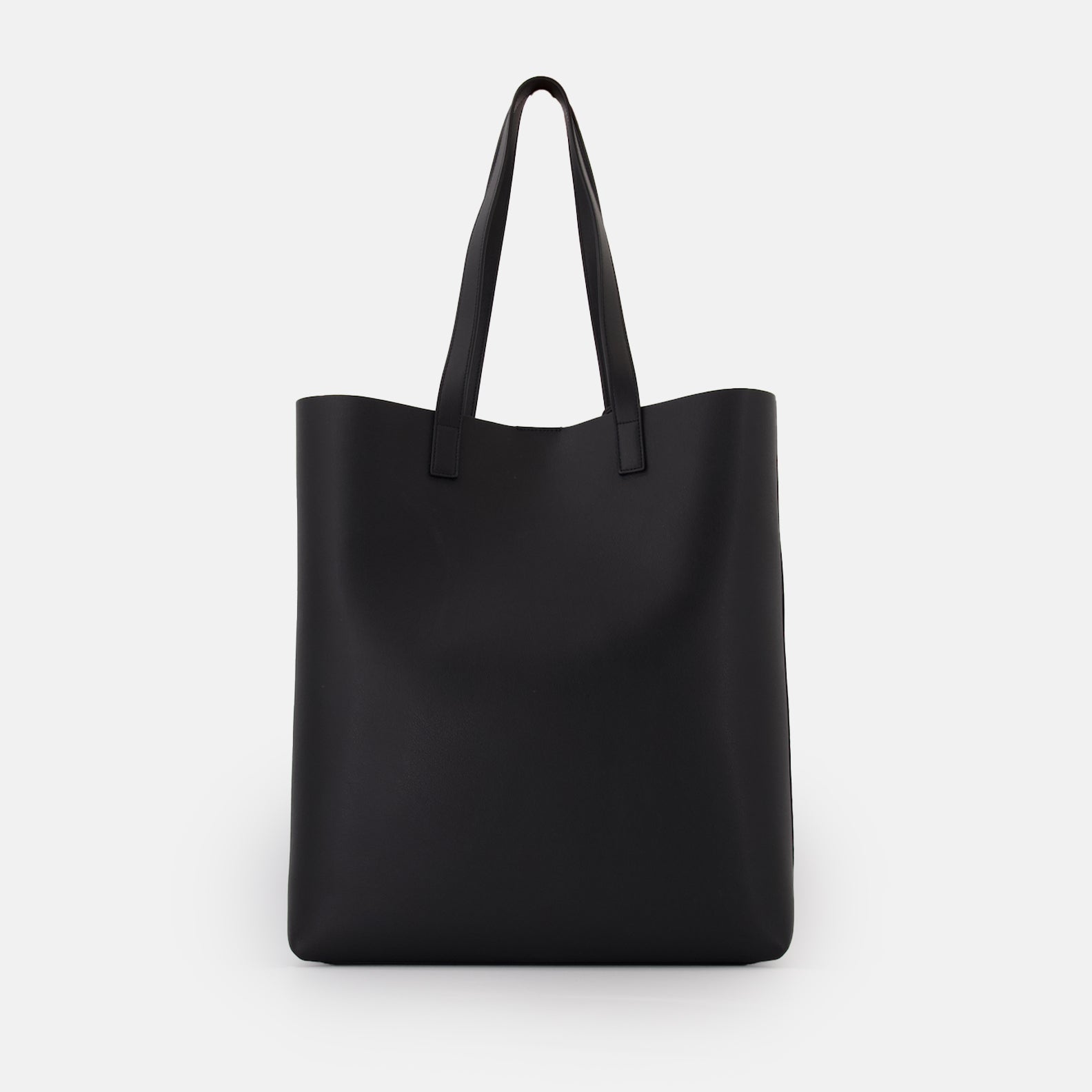 Tote bags Leather shopping bag Saint Laurent Black Man
