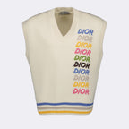 Prendas de punto Pull sans manches Dior Beige Homme