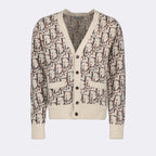 Strickwaren Cardigan Oblique Dior Beige Homme
