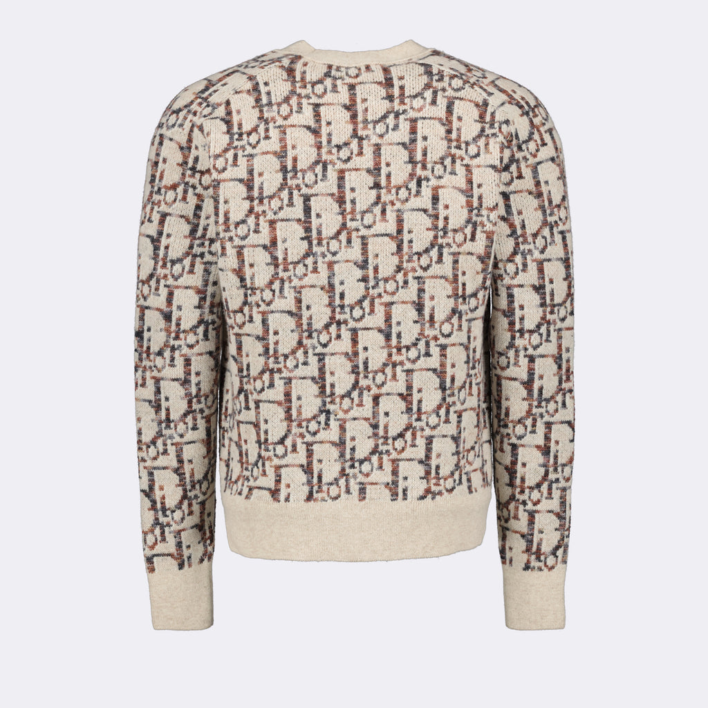 Strickwaren Cardigan Oblique Dior Beige Homme