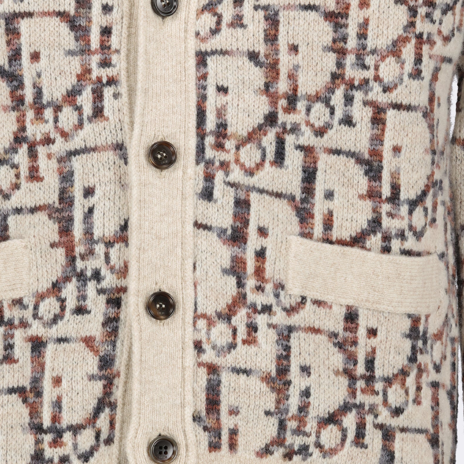 Strickwaren Cardigan Oblique Dior Beige Homme