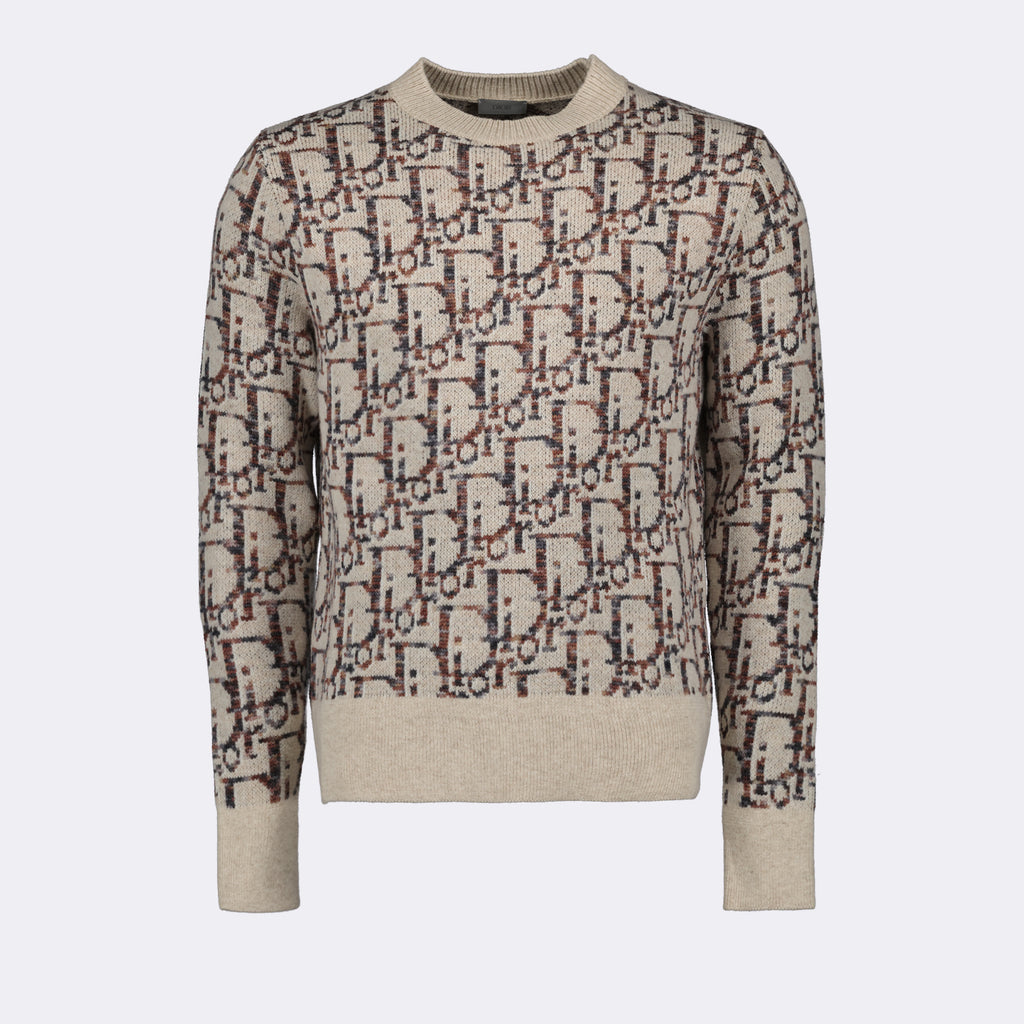 Prendas de punto Pull Oblique Dior Beige Homme