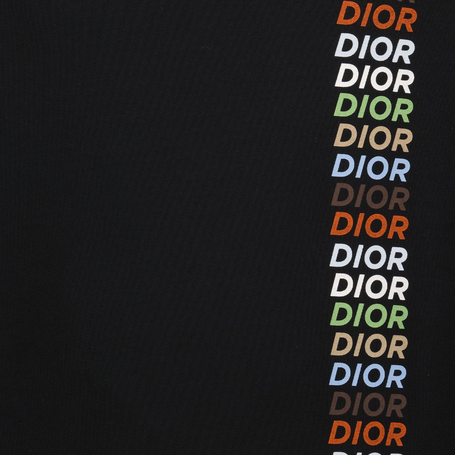 Moletons Sweatshirt com Logo Dior Preto Homme