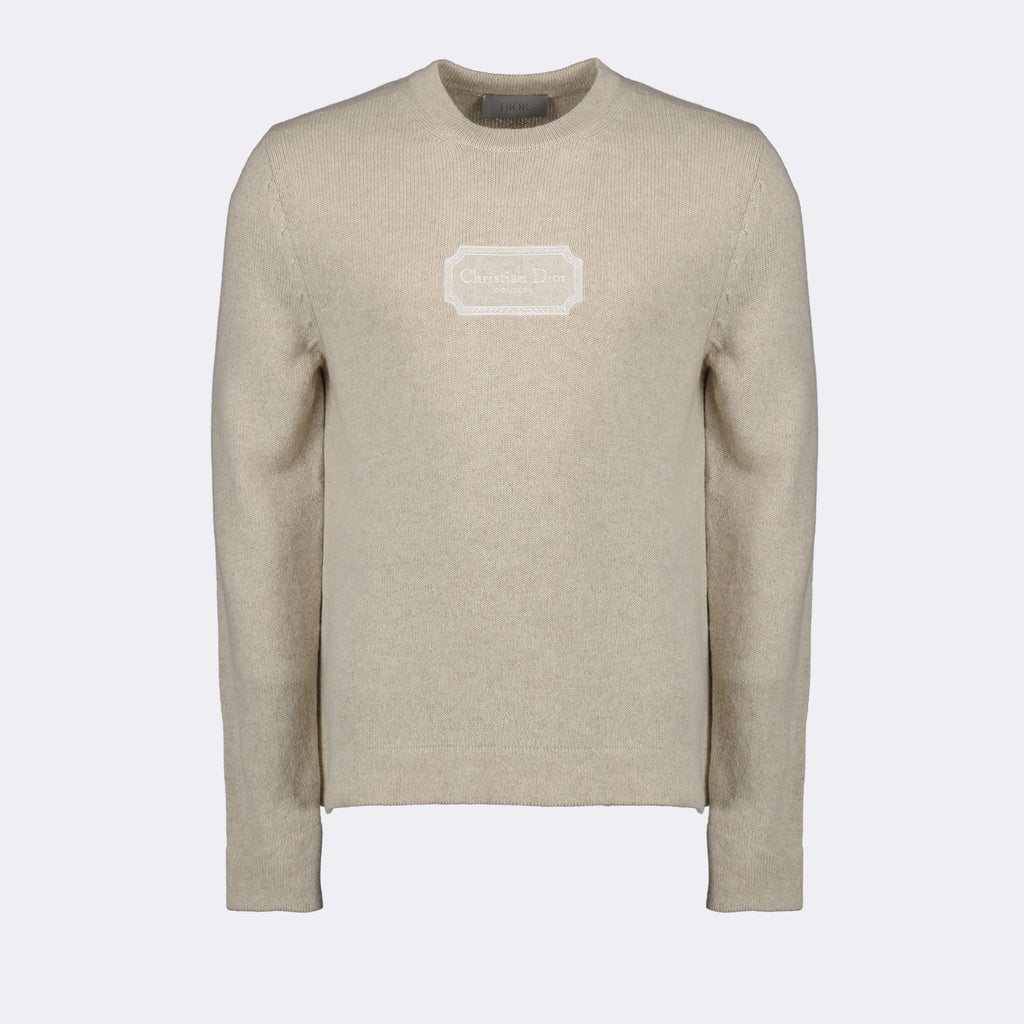 Knitwear Couture cashmere sweater Dior Beige Man