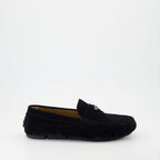 Loafers Suede Loafers Versace Black Man