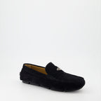 Loafers Suede Loafers Versace Black Man