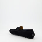 Loafers Suede Loafers Versace Black Man
