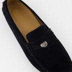 Loafers Suede Loafers Versace Black Man