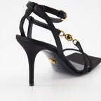 Chaussures ouvertes Sandales à talon Medusa '95 Versace Noir Femme
