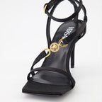 Chaussures ouvertes Sandales à talon Medusa '95 Versace Noir Femme