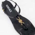 Chaussures ouvertes Sandales Medusa '95 Versace Noir Femme