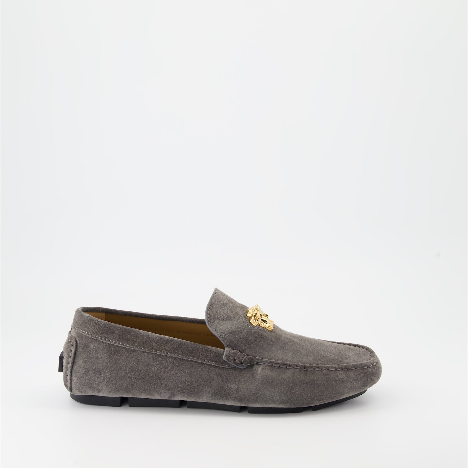Loafer Mocassins Driver la Medusa Versace Grau Homme