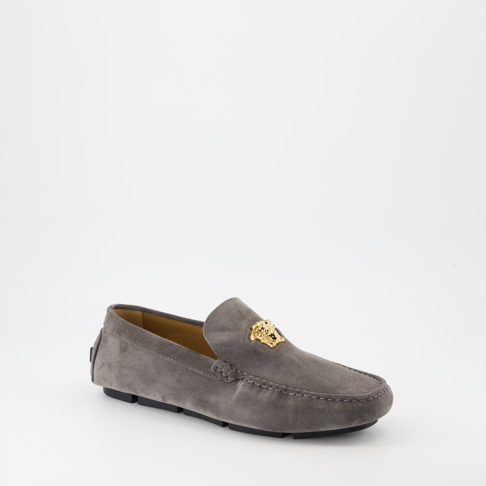 Loafer Mocassins Driver la Medusa Versace Grau Homme