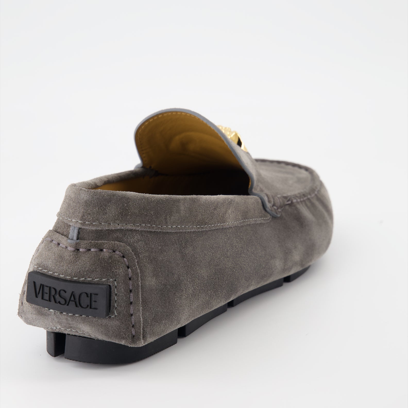 Loafer Mocassins Driver la Medusa Versace Grau Homme