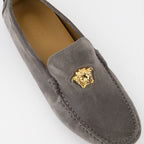 Loafer Mocassins Driver la Medusa Versace Grau Homme