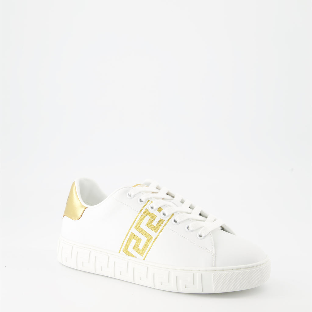 Sneaker Zapatillas Blancas Greca Versace Blanco Femme
