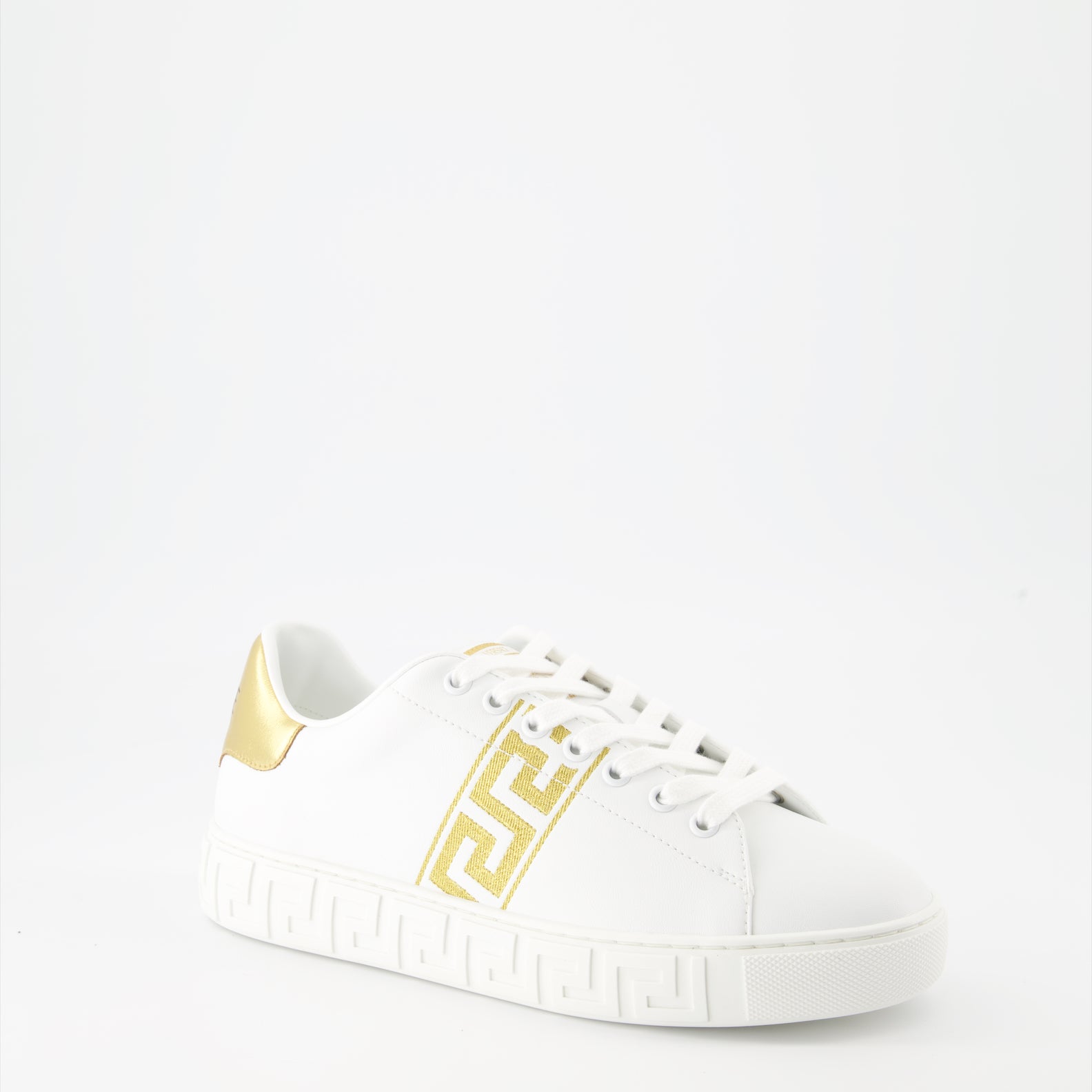 Sneaker Zapatillas Blancas Greca Versace Blanco Femme