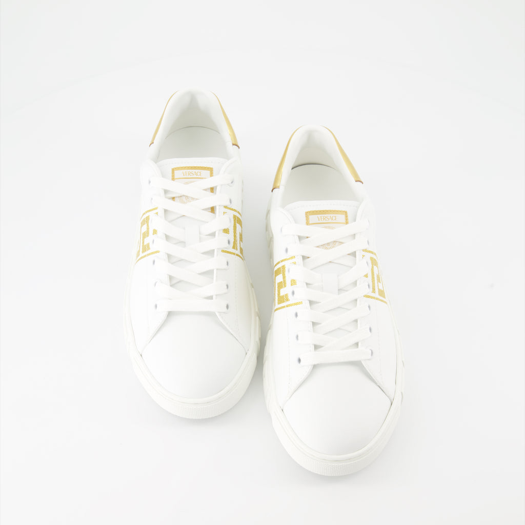 Sneaker Zapatillas Blancas Greca Versace Blanco Femme