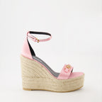 Sapatos plataforma Sandales compensées Medusa '95 Versace Rosa Femme