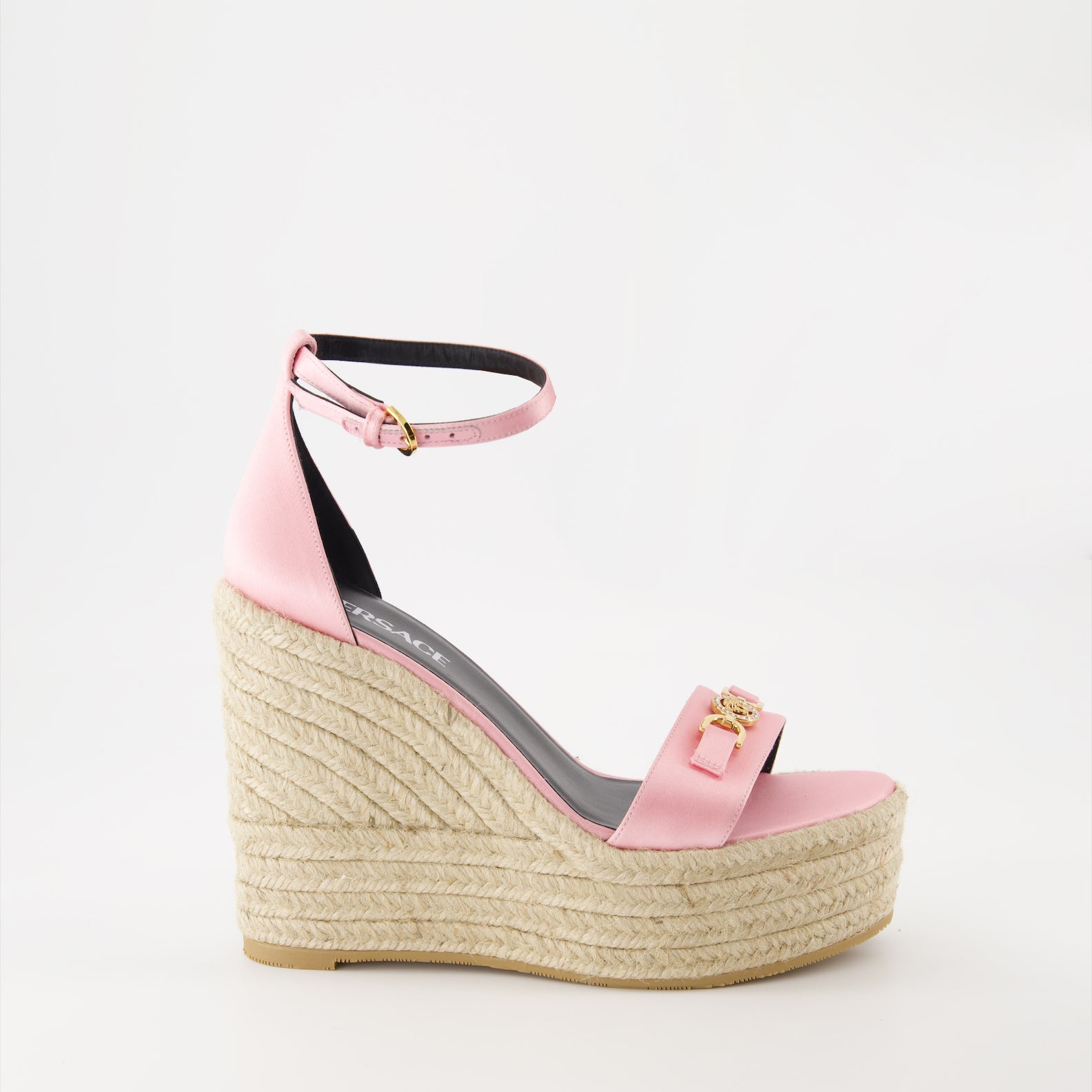 Sapatos plataforma Sandales compensées Medusa '95 Versace Rosa Femme