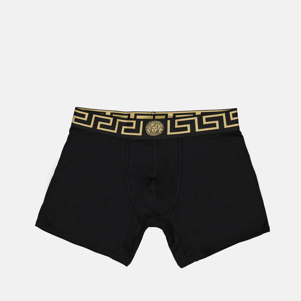 Roupa íntima e homewear Boxer Medusa Greca Versace Preto Homme