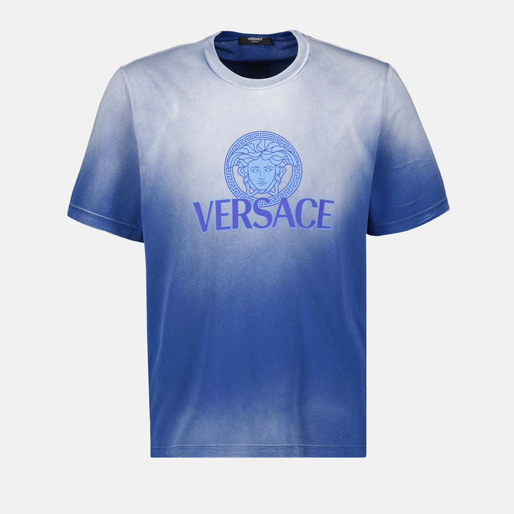 T-shirts T-shirt Medusa délavé Versace Bleu Homme