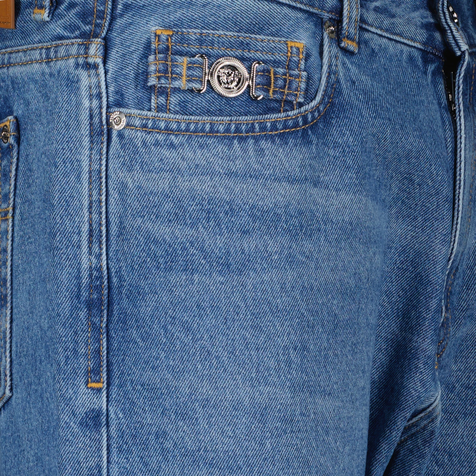 Hosen Gerade Jeans Versace Blau Homme