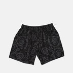 Beachwear Reversible Barocco Swim Shorts Versace Black Man
