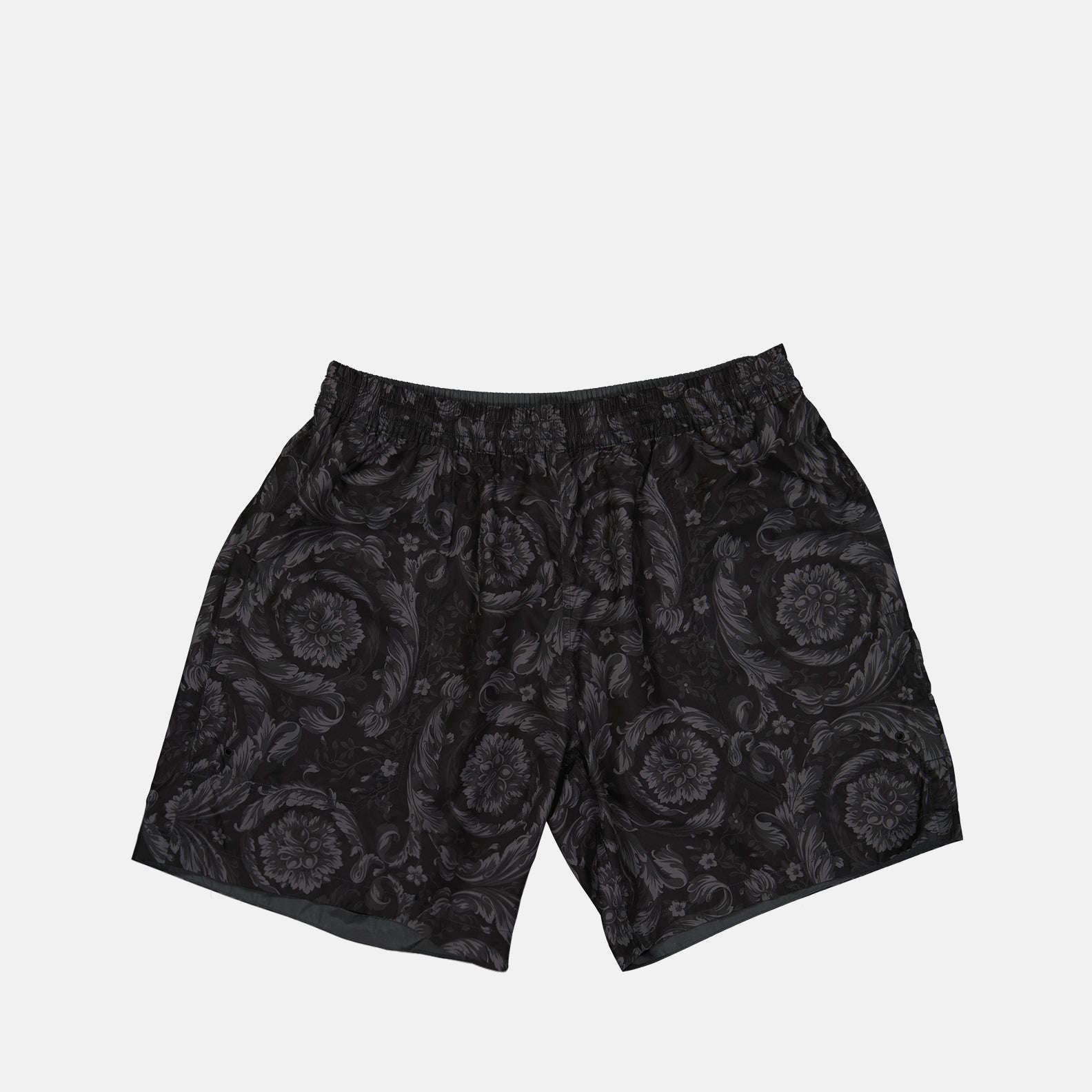 Beachwear Short de bain réversible Barocco Versace Noir Homme