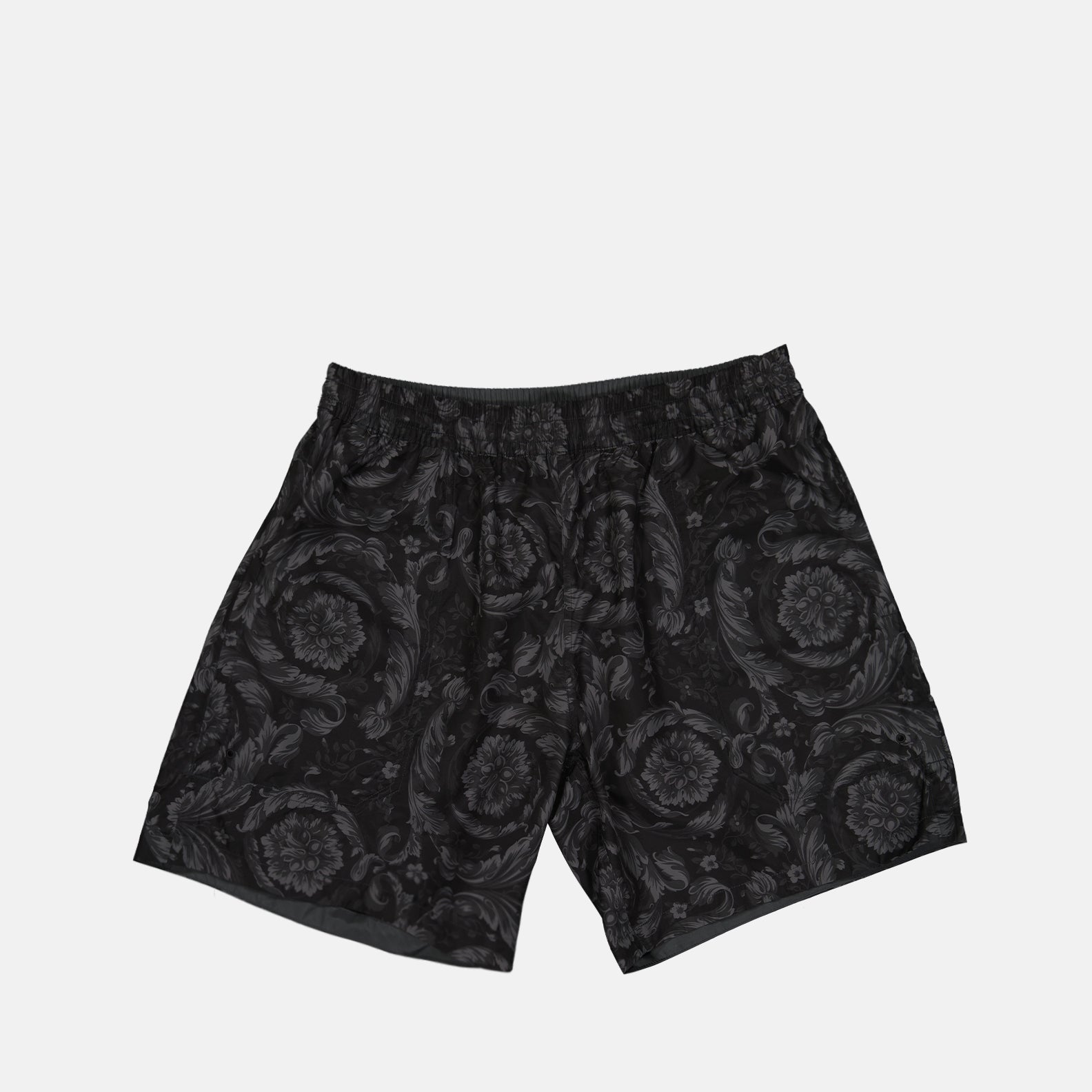 Beachwear Short de bain réversible Barocco Versace Noir Homme