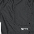 Beachwear Reversible Barocco Swim Shorts Versace Black Man