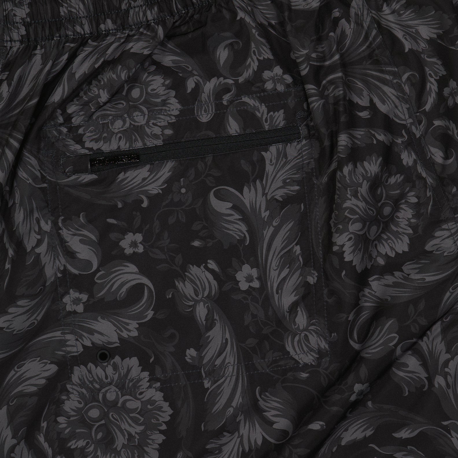 Beachwear Short de bain réversible Barocco Versace Noir Homme