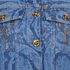 Vestes Veste Barocco Versace Bleu Femme