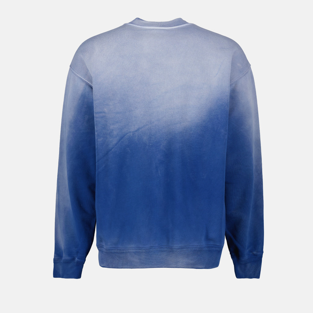 Sweatshirts Sweatshirt Medusa délavé Versace Bleu Homme