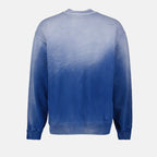 Sweatshirts Sweatshirt Medusa délavé Versace Bleu Homme