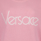Prendas de punto Pull côtelé Versace Rosa Femme