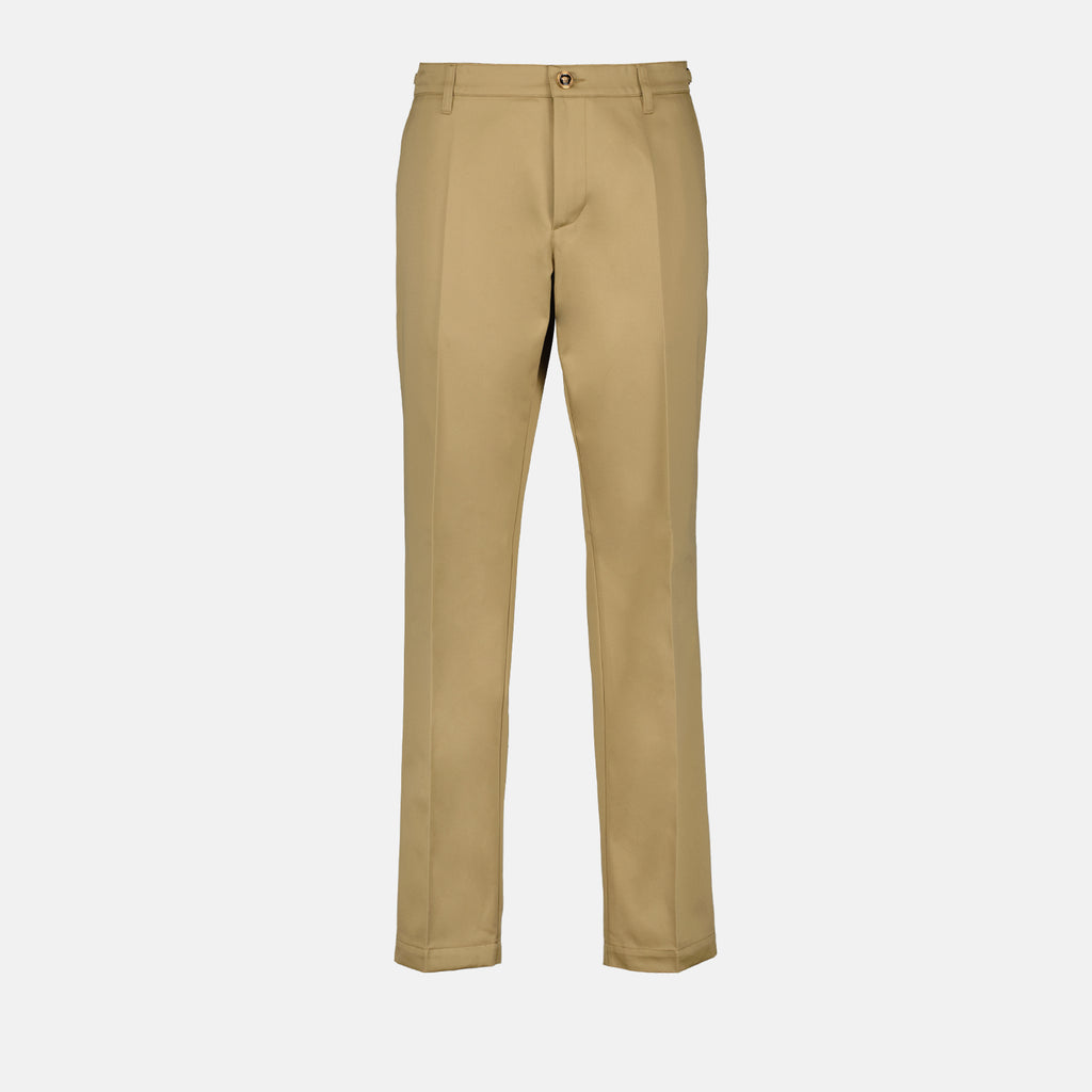 Hosen Gerade geschnittene Hosen Versace Beige Homme
