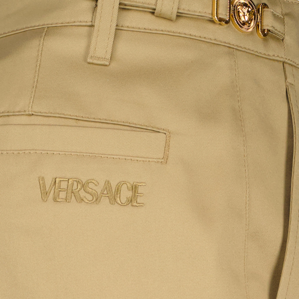 Hosen Gerade geschnittene Hosen Versace Beige Homme