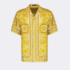 Hemden Chemise Barocco en soie Versace Gelb Homme
