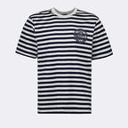 T-shirts T-shirt marinière Versace Bleu foncé Homme