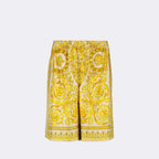 Shorts Barocco-Seiden-Shorts Versace Gelb Homme