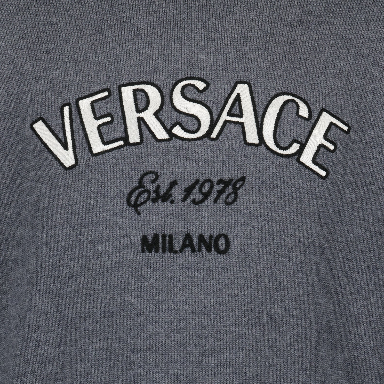 Maglieria Maglione Versace Milano Versace Grigio Homme