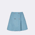 Röcke Mini-jupe en tweed Versace Blau Femme