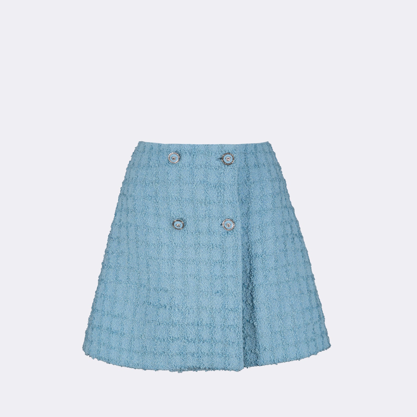 Röcke Mini-jupe en tweed Versace Blau Femme