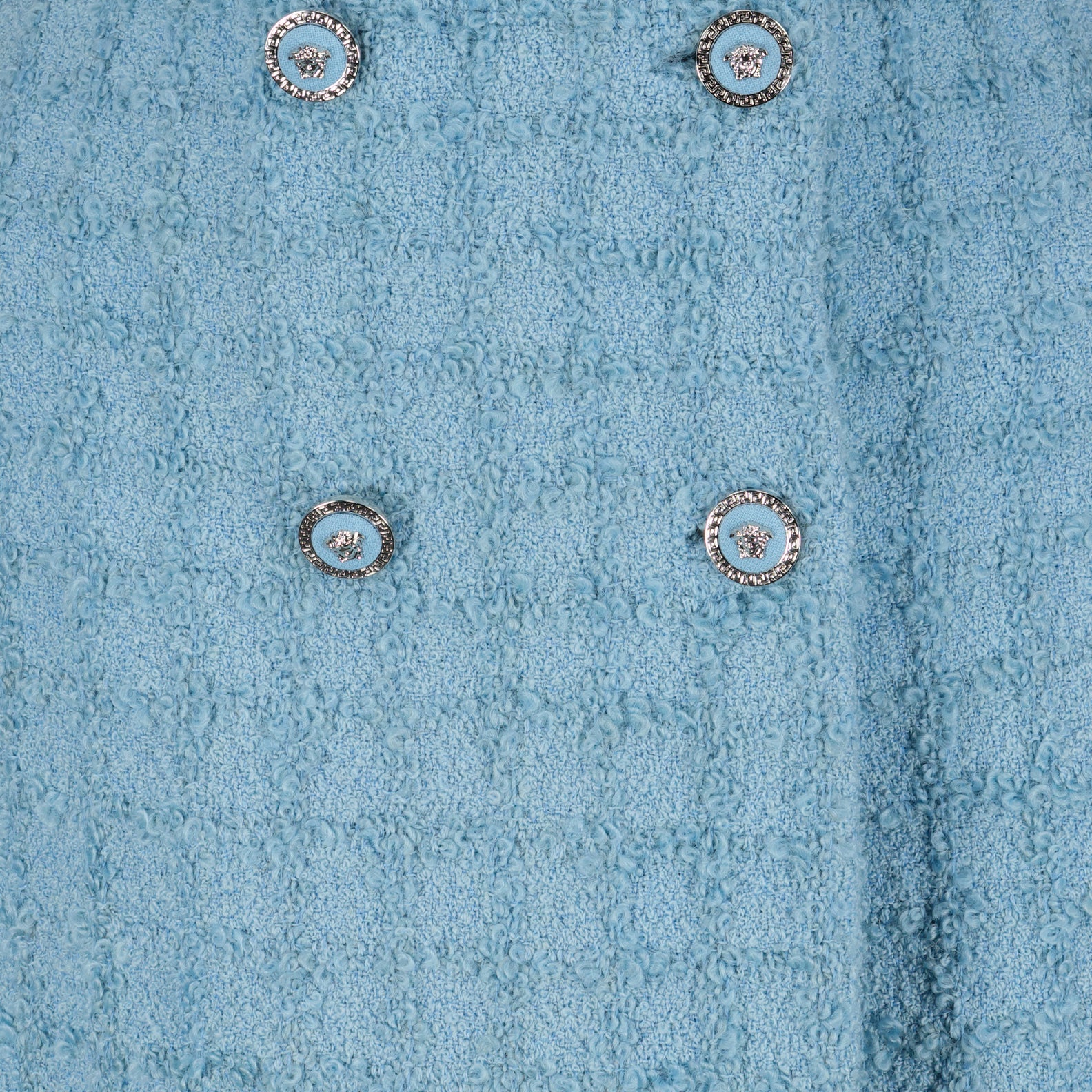 Röcke Mini-jupe en tweed Versace Blau Femme