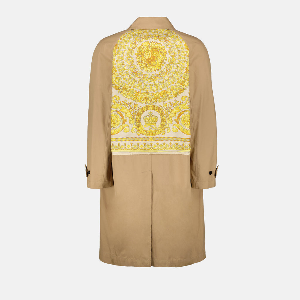 Cappotti Cappotto con Pannello Barocco Versace Beige Homme