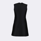 Kleider Schwarzes Wollkleid Versace Schwarz Femme