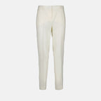 Pants White straight pants Versace Beige Women