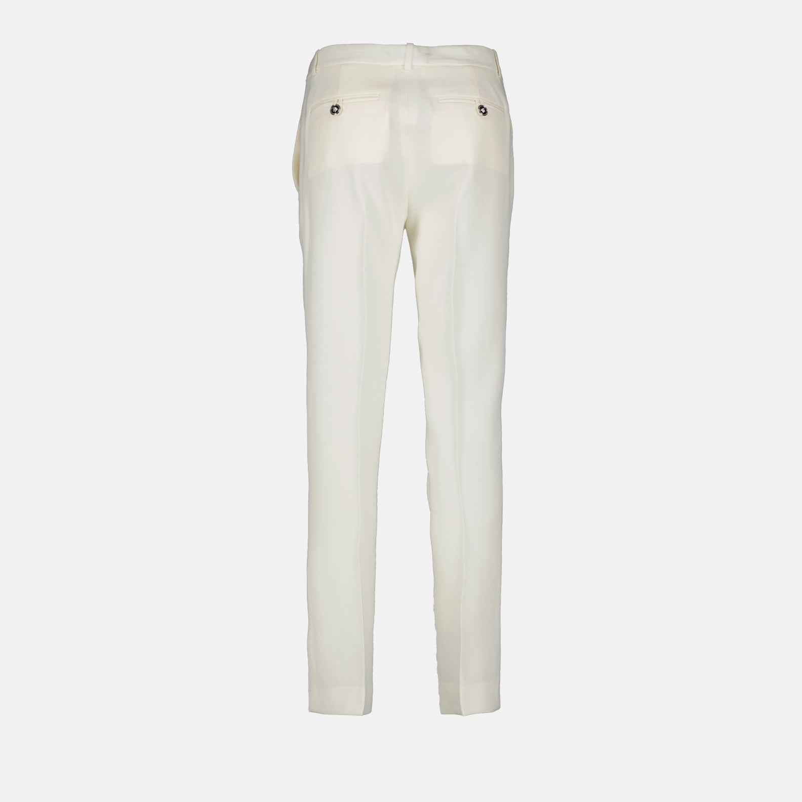 White straight pants